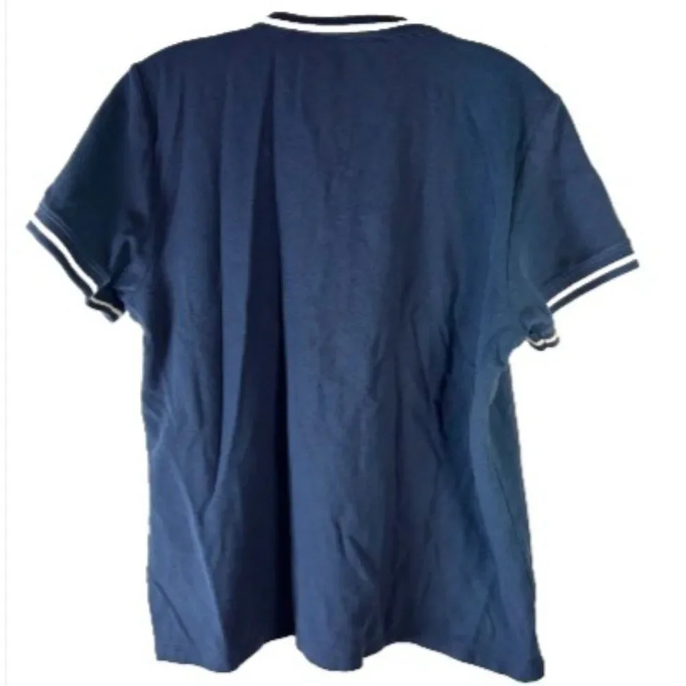 Spartina ladies polo shirt blue white XL short sleeves cotton casual everyday - Picture 2 of 11